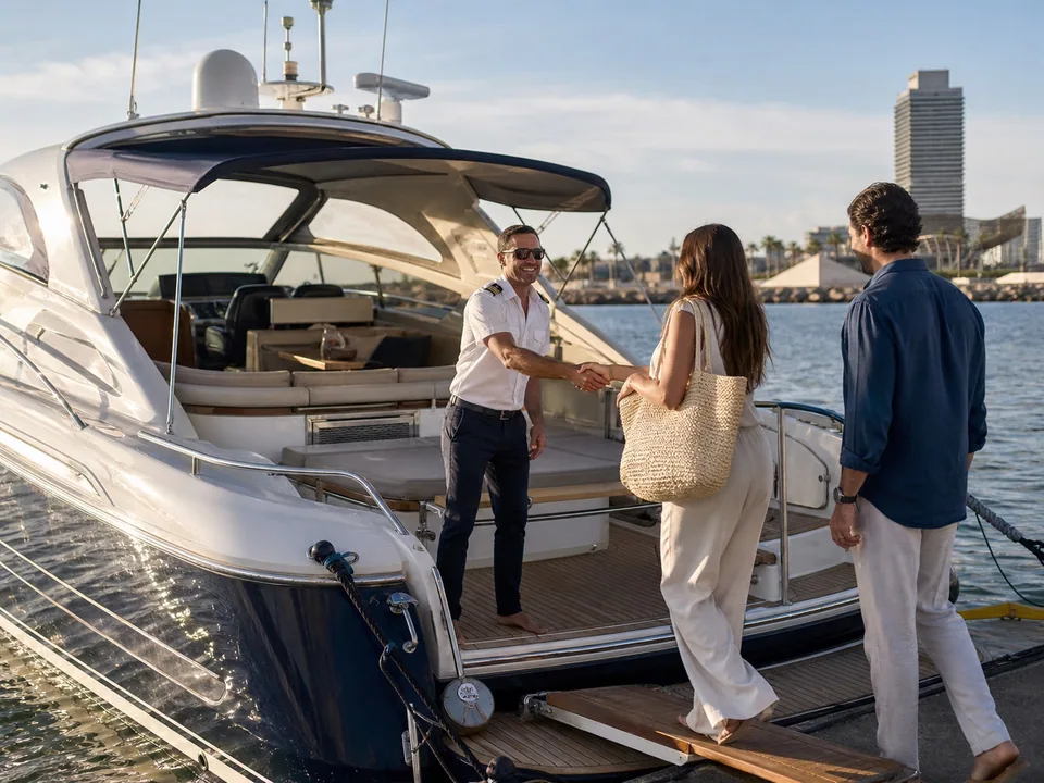 Boat rental with skipper in Barcelona