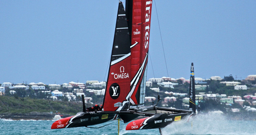 Emirates Team New Zealand boat for America's cup